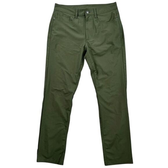 Swiss Tech Pants Men’s 30x32 Army Green Olive Branch Performance Chino - Picture 1 of 6